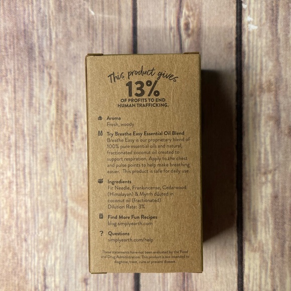 Simply Earth Breathe Easy Essential Oil Blend Roll On - Picture 5 of 5